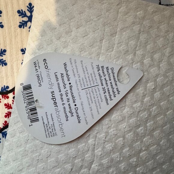 Wet-It! Swedish Treasures Dishcloth & Cleaning Cloth -Set of 2 - Picture 2 of 3